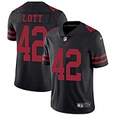 Nike San Francisco 49ers #42 Ronnie Lott Black Alternate NFL Vapor Untouchable Limited Jersey,baseball caps,new era cap wholesale,wholesale hats
